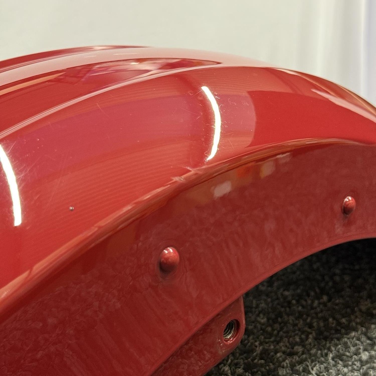 Indian Scout front fender / mudguard in Indian red